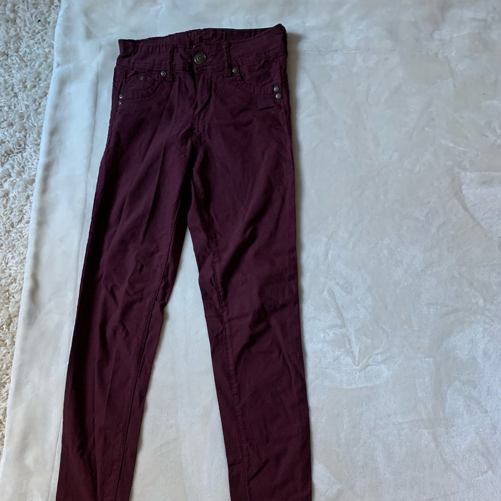 Maroon jeggings